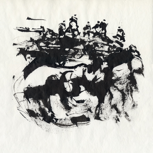 ZENGA 20 sumi ink on rice paper 33x33 sm
---------
 (  ,      )