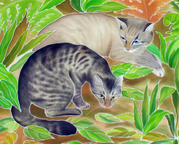   \ More twin-cats portrait
---------
 (  ,      )
