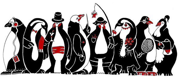 Penguins - 
---------
 (  ,      )