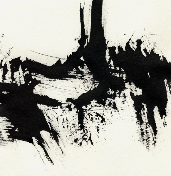 ZEN LANDSCAPE (10) ink on paper 17x17 sm
---------
 (  ,      )