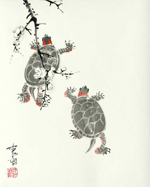 The Exciting Mating-Rituals of Turtles (gone)
---------
 (  ,      )