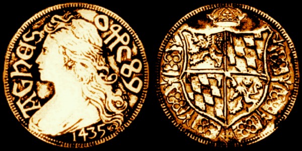 Agnes Bernauer Coin 1435 / Bühnenbild
---------
 (  ,      )