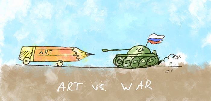 Art vs. war
---------
 (  ,      )