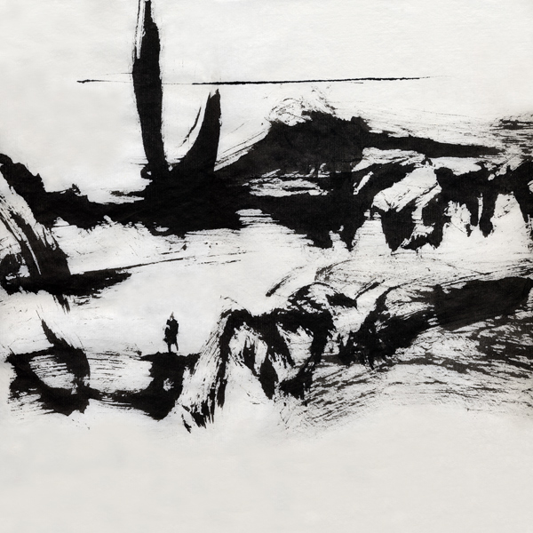 ZEN LANDSCAPE (12) sumi ink on rice paper 33x33 sm
---------
 (  ,      )