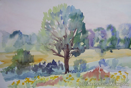   ""/Morning at the "Aquarelles"
---------
 (  ,      )