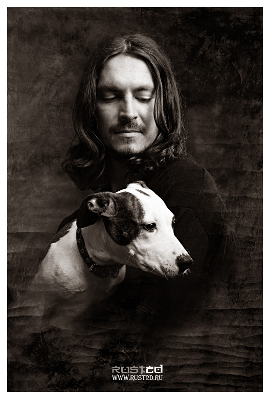 Portrait of Jesus with Dog
---------
 (  ,      )