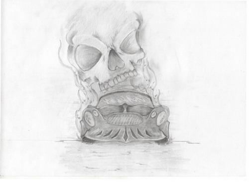 "Road to Hell"
---------
 (  ,      )