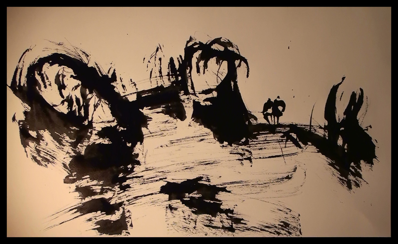 ZEN LANDSCAPE (33) sumi ink on paper
---------
 (  ,      )