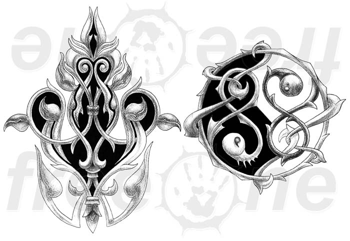 Celtic Flame & Yin Yang
---------
 (  ,      )