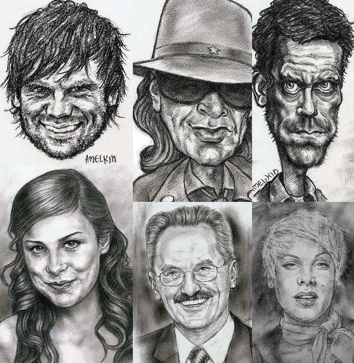 Portraits / Karikaturen: Udo Lindenberg, Christian Ude, P!nk, Unternehmer Wagner, Lena, usw.
---------
 (  ,      )