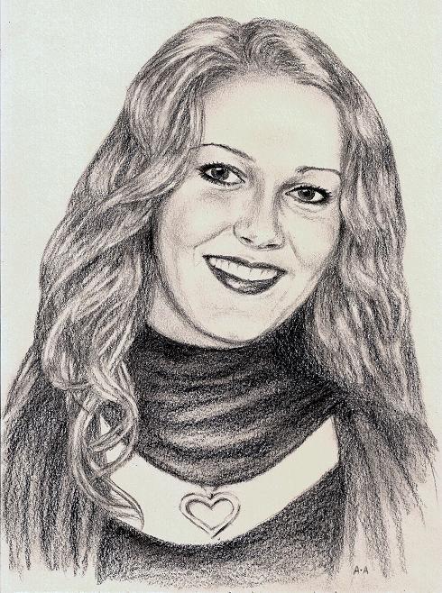 Portrait with oil-pencil
---------
 (  ,      )