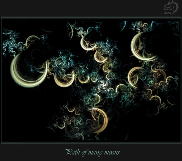 Path of many moons
---------
 (  ,      )