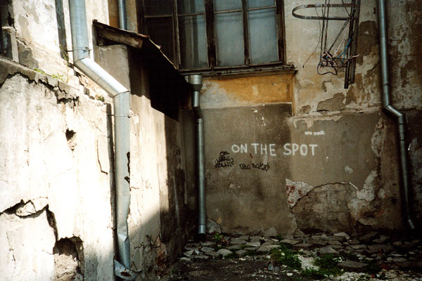 on the spot
---------
 (  ,      )