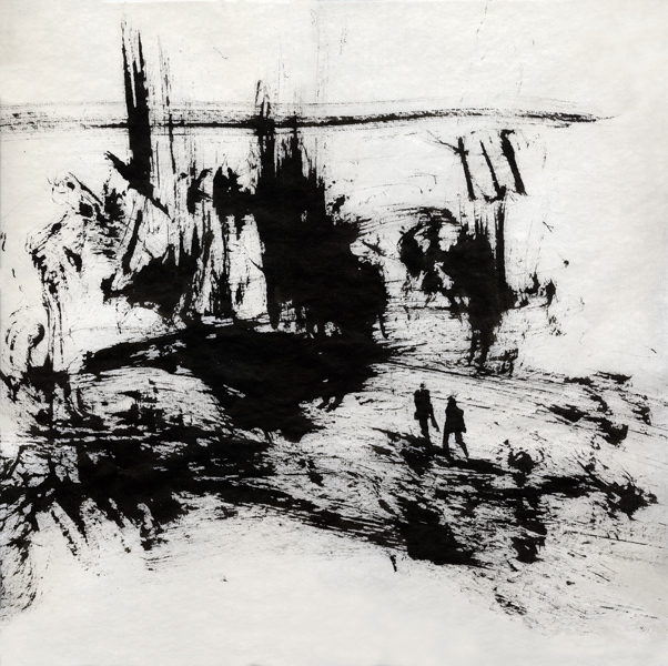 ZEN LANDSCAPE (11) sumi ink on rice paper 33x33 sm
---------
 (  ,      )