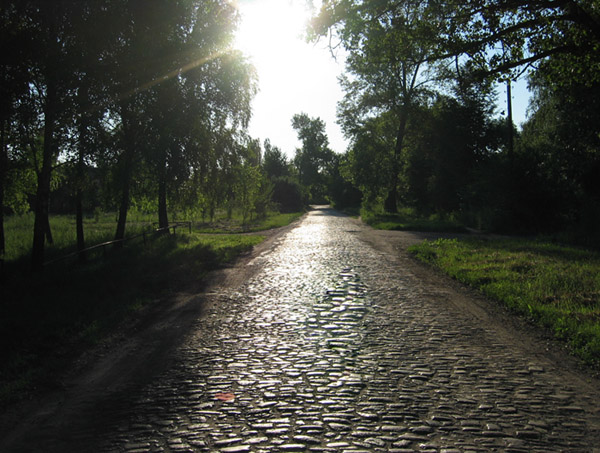 a road to somewhere...
---------
 (  ,      )