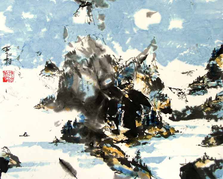 Imaginary Landscape (P'o-mo)
---------
 (  ,      )