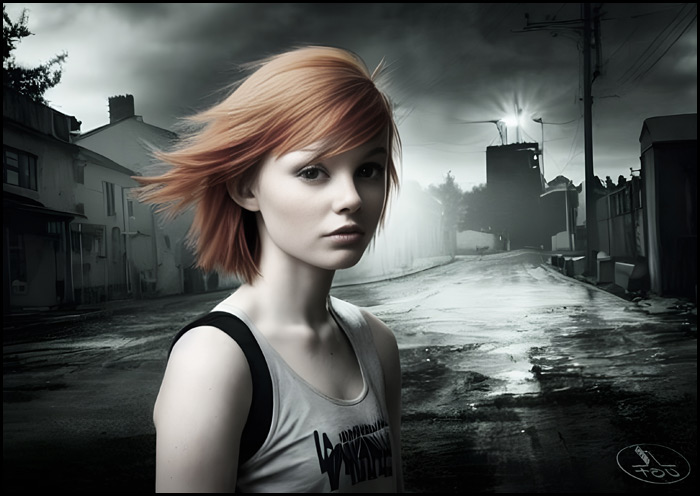 Alice in Wasteland #3. Return a decade later.
---------
 (  ,      )