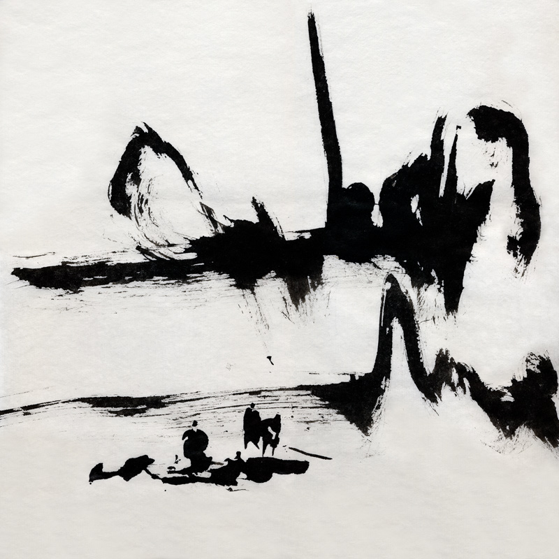 ZEN LANDSCAPE (17) sumi ink on rice paper 33x33 sm
---------
 (  ,      )