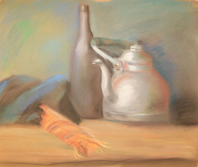 Натюрморт с чайником
---------
 (кликните по изображению, чтобы открыть его в полный экран)