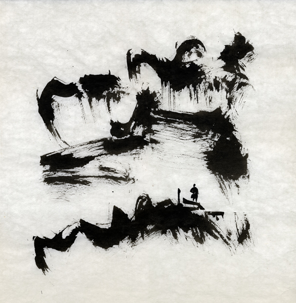 ZEN LANDSCAPE (3) sumi ink on rice paper 33x33 sm
---------
 (  ,      )