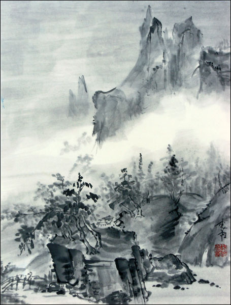 A Chinese Landscape Painted in The Japanese Manner
---------
 (  ,      )