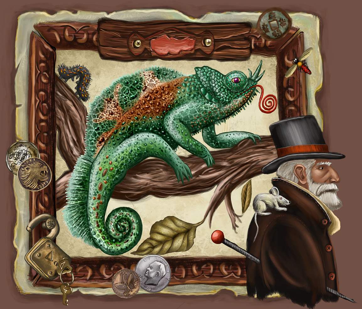 Иллюстрации чехов хамелеон
