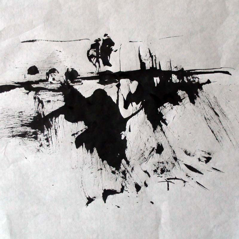 ZEN LANDSCAPE (20) sumi ink on rice paper 33x33 sm
---------
 (  ,      )