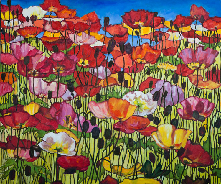 Happy poppies
---------
 (  ,      )