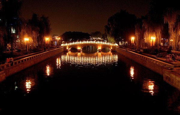 Hou Hai at Night
---------
 (  ,      )